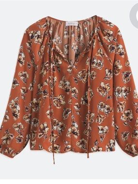 Kaileigh Split Neck Blouse